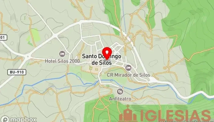 mapa de Santo Domingo de Silos (Burgos) Lugar de interés histórico en Santo Domingo de Silos