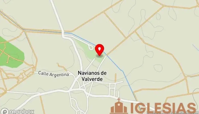mapa de Santuario De Nuestro Señor del Carmen Iglesia en Navianos de Valverde