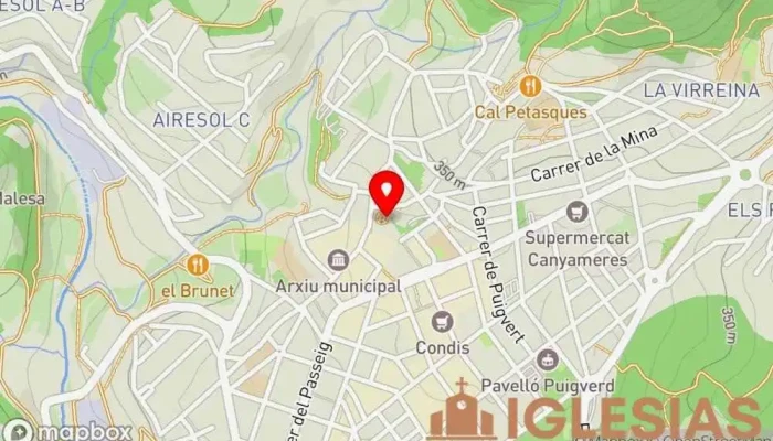 mapa de Siervas de María Iglesia en Castellar del Vallès