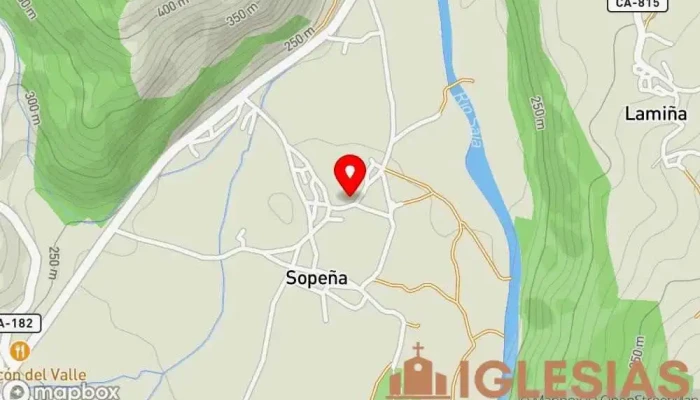 mapa de Sopeña  en Sopeña