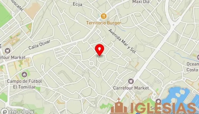 mapa de Surb Mariam Astvatsatsin Iglesia Iglesia armenia en Benalmádena